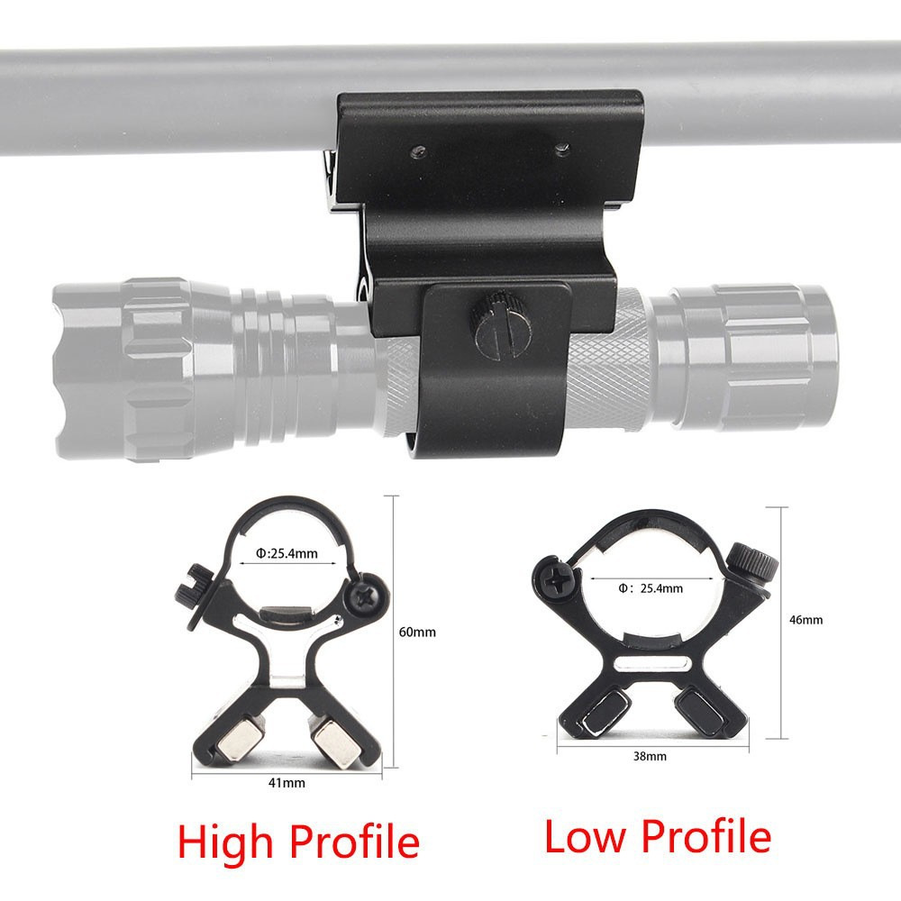 Flashlight Holder Magnetic Flashlight Mount Holder Stand for 25.4mm Diameter Flashlight Flalight Mounting Bracket - Image 2