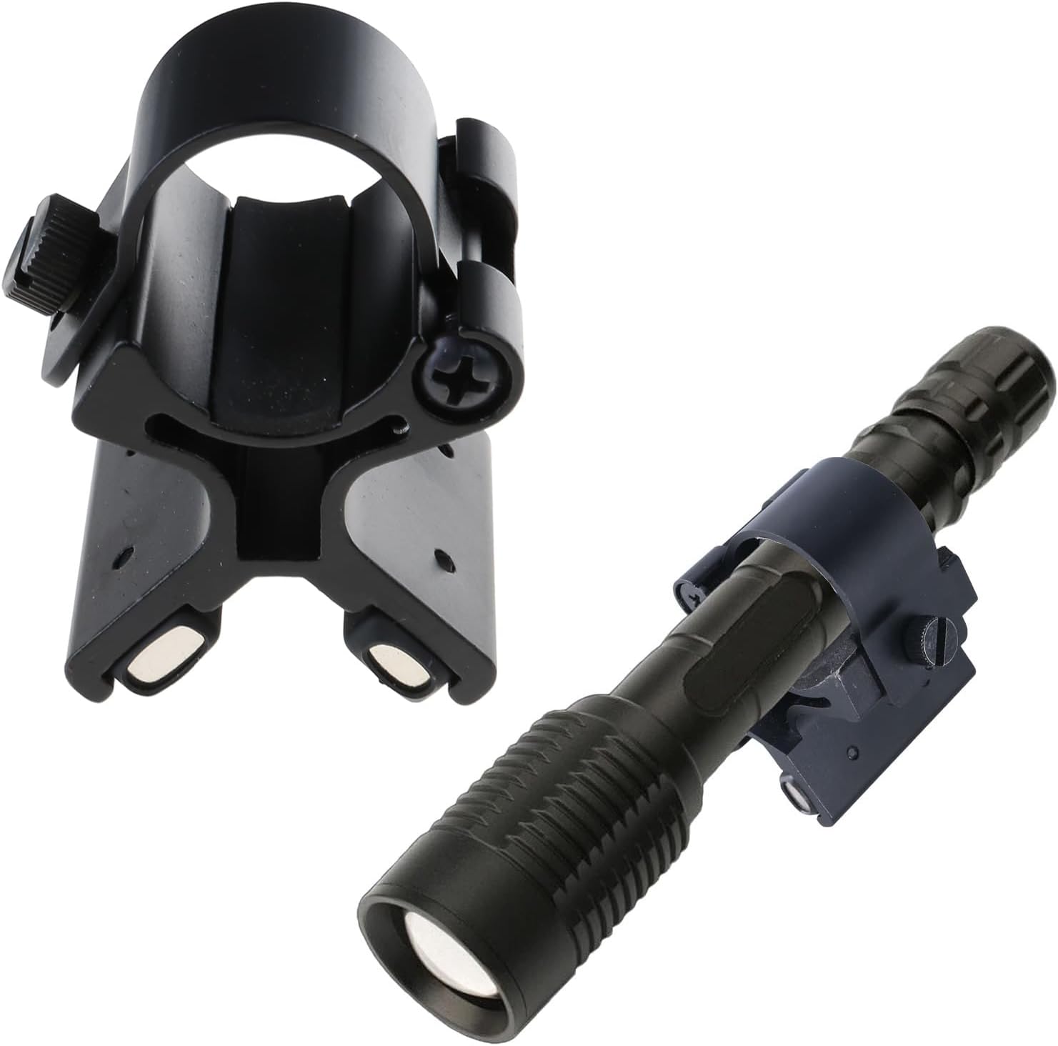 Flashlight Holder Magnetic Flashlight Mount Holder Stand for 25.4mm Diameter Flashlight Flalight Mounting Bracket