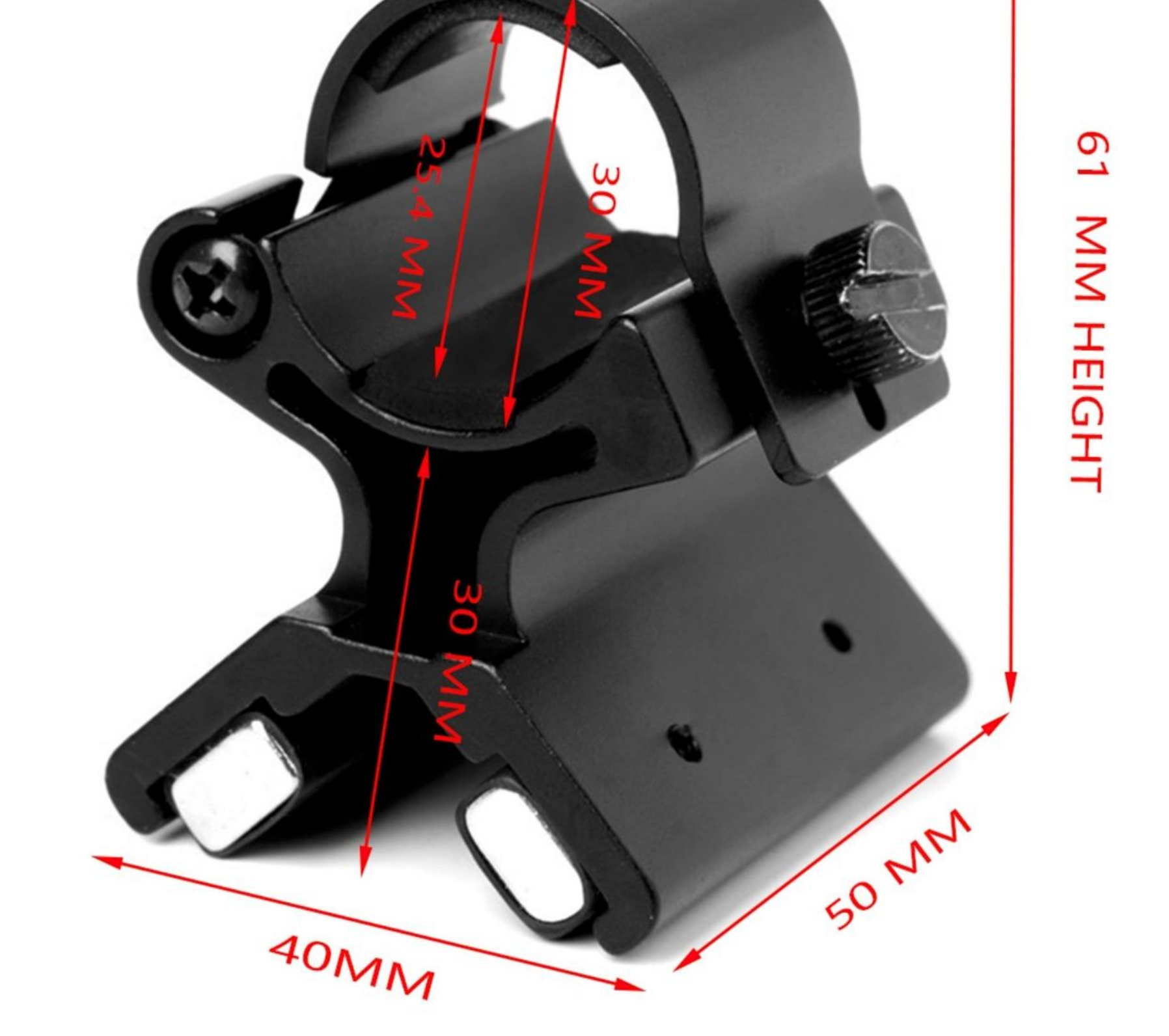 Flashlight Holder Magnetic Flashlight Mount Holder Stand for 25.4mm Diameter Flashlight Flalight Mounting Bracket - Image 4