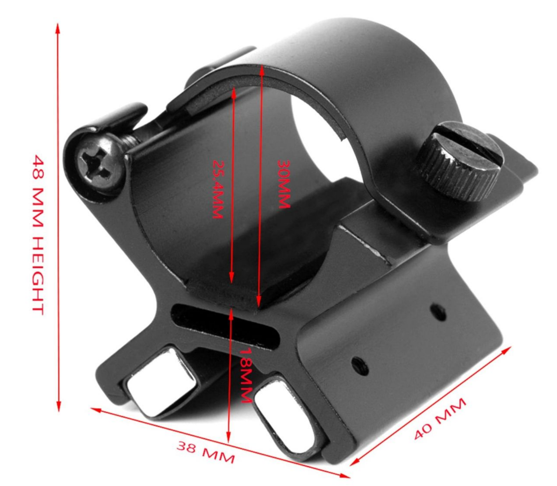 Flashlight Holder Magnetic Flashlight Mount Holder Stand for 25.4mm Diameter Flashlight Flalight Mounting Bracket - Image 3