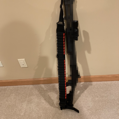 2 Point Gun Sling for Rifle Shotgun Crossbow, Hunting Gun Sling with Swivels, Quick Length Adjustment Metal Slider and Thumb Hole, Comfortable Neoprene Padded Shoulder Strap Gun Strap