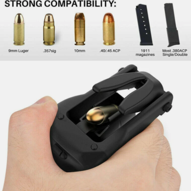 Universal Pistol Speed Loader for 9mm,10mm .357 Sig.40.45ACP, and 1911 Magazines