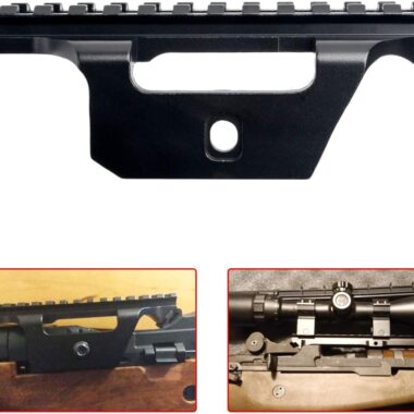 Tactical Rifle Scope Mounting M1A1 Rifle Hunting 20 mm Mount Tactical Locking New Gen Mil-Spec Rifles Sniper Mount Aluminium for Outdoor Sports Hunting