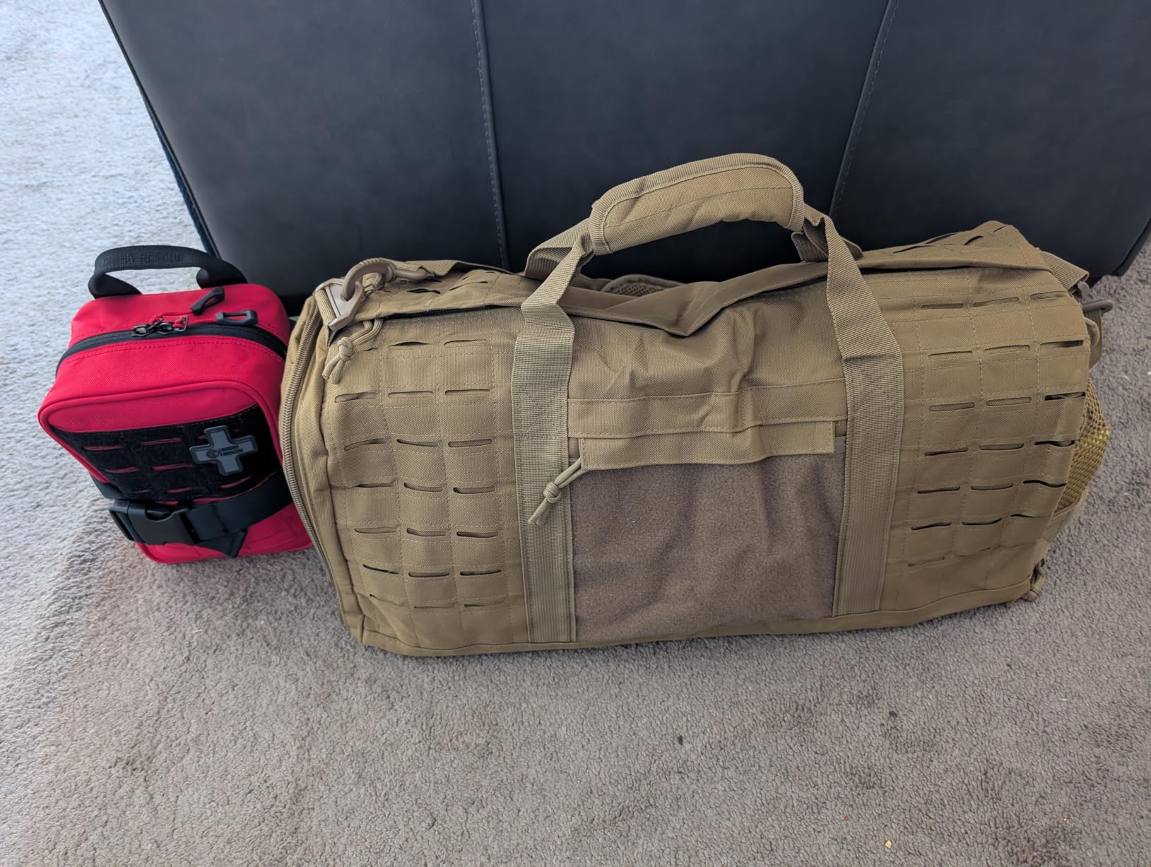 35L Military Tactical Duffle Bag For Men Sport Gym Bag Fitness Tote Travel Duffle Bag Training Workout Bag With Shoe Compartment Basketball Football Weekender Bag - Image 2