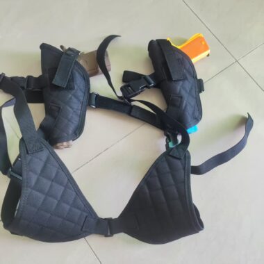 Tactical Concealed Carry Dual Gun Holster Double Draw Shoulder Pistol Holster