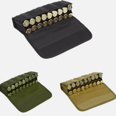Tactical 18 Rounds Shotgun Shell Holder Hunting Molle Ammo Pouch for 12/20 Gauge