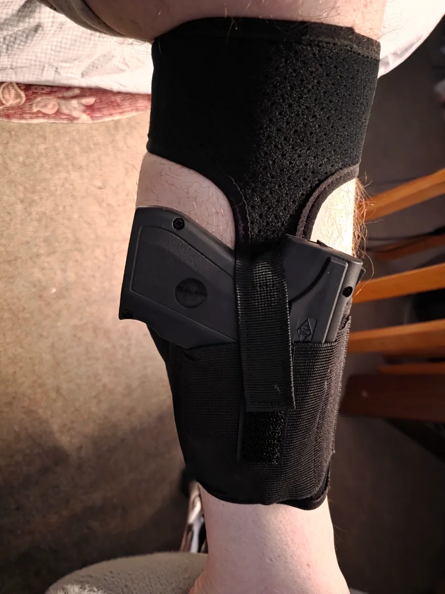 Tactical ankle holster, military pistol holder for right and left hand, concealed - Image 2