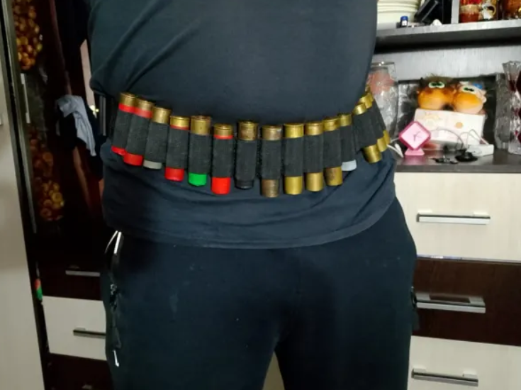 27-Slot Shotgun Shell Holder Tactical Nylon Belt, Adjustable Crossbody Shoulder Strap, Fits 12/15/26/GA Shotgun Shells for Outdoor Use - Image 3