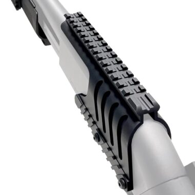 Shotgun Scope Saddle Mount for 12GA 870 Pump with Weight Reduction Lightening Skeleton Side Walls