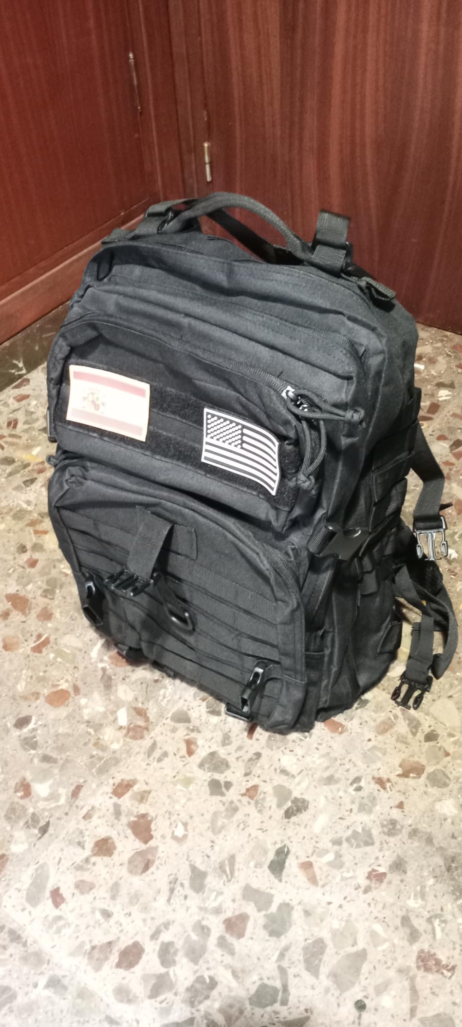 Military Tactical Backpacks 45L Backpack Men and Women Waterproof Army Backpack Large Capacity Backpack Crossfit Foldable Waterproof Backpack Mountaineering, Hiking, Khaki, Casual - Image 2