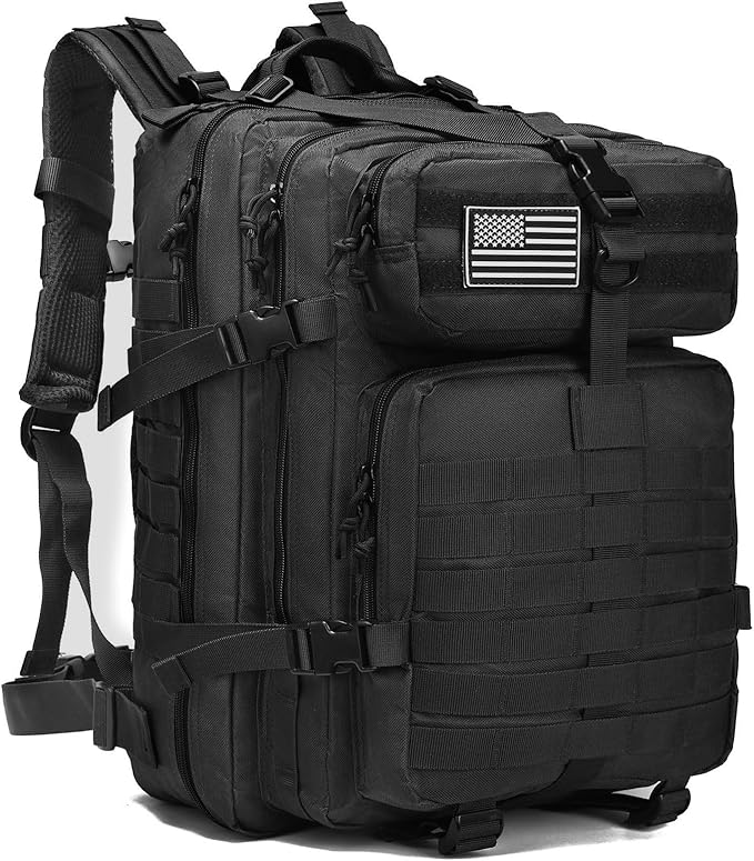 Military Tactical Backpacks 45L Backpack Men and Women Waterproof Army Backpack Large Capacity Backpack Crossfit Foldable Waterproof Backpack Mountaineering, Hiking, Khaki, Casual