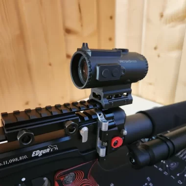 Transition rail from 'Weaver' to 'Weaver' 145mm with offset/quick-release
