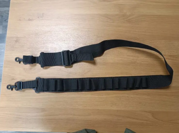 Traditional 2 Point Sling Bandolier fits Remington 11-87 Home Defense Tactical Accessory Hunting Ammo Pouch molle Carry Security Military Crossbody Shoulder. - Image 2