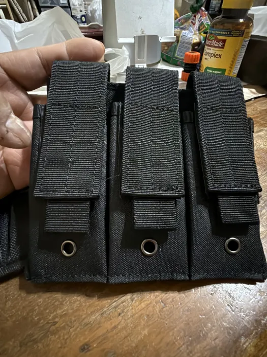 Molle Triple Pistol Mag Pouch Outdoor Open-Top Single Double 9mm Magazine Pouch Holder Case for Glock M1911 92F CZ75