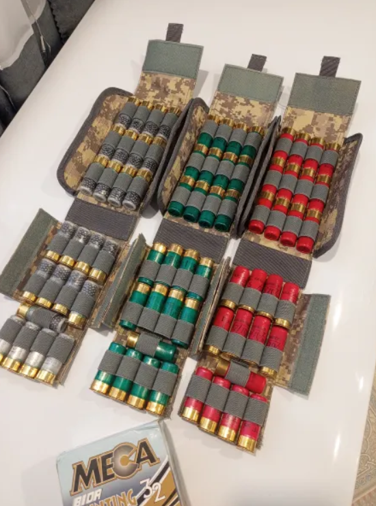 Tactical Molle Shell Ammo Holder 25 Round 12GA Shotgun-Magazine Pouch Waist Belt