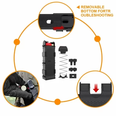 Versatile Durable High-Impact PVC UV-Resistant Ambidextrous 12 Gauge Up to 10 Shotgun Shell Adjustable Mounting System