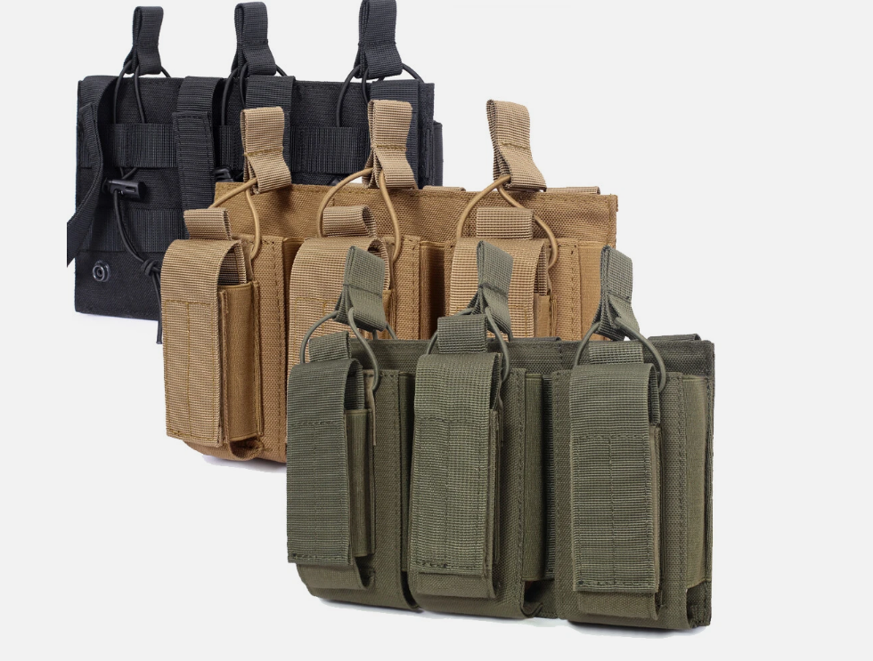 M4 M14 M16 AK AR Magazine Pouch Molle Single Double Triple Magazine Holster Hunting Double Layer Mag Pouches 9mm Mag Holder Bag - Image 3