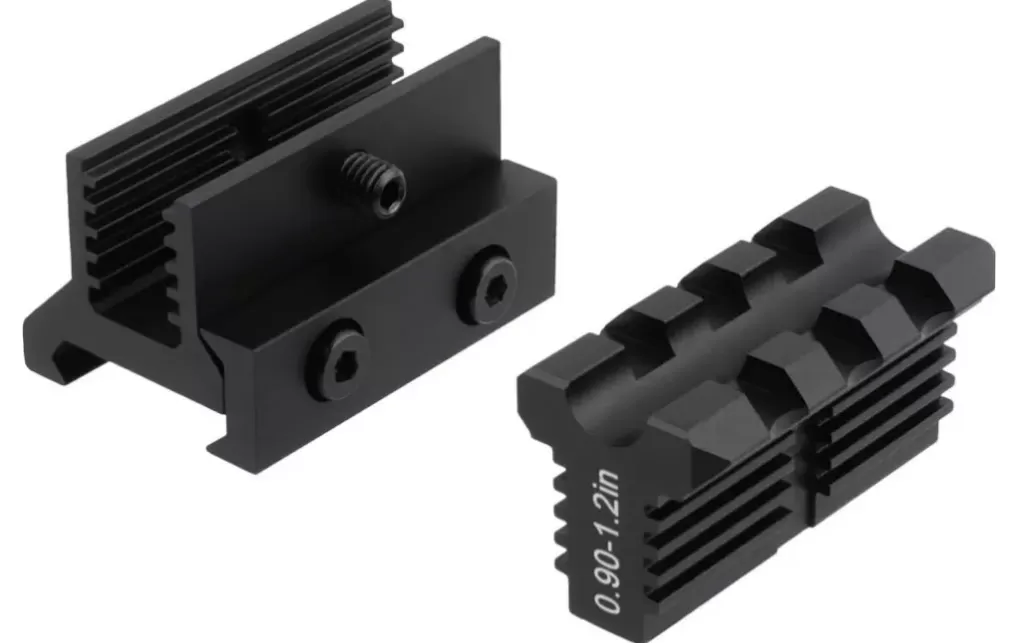 Picatinny riser mount for use with Picatinny or Weber base optics product detail 1