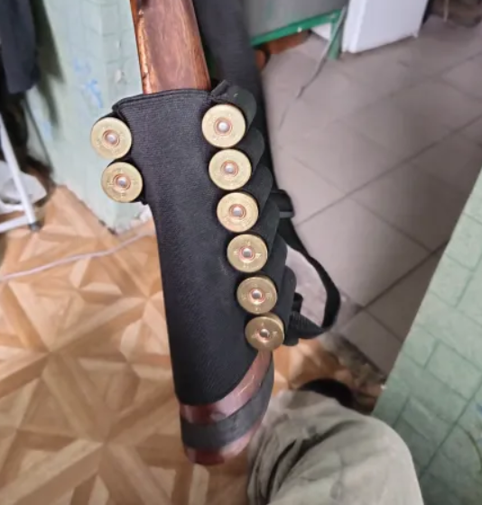 Tactical cartridge holder for the stock for 8 shells of 12-15-16-20 gauge - Image 3