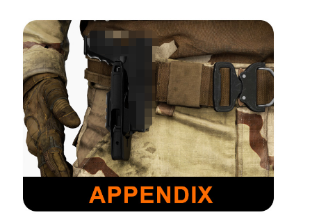 PA66+GF30 Hand Excellent Polymer Material Glock 9mm/SW40/357 Holster That Have An Rail - Image 2