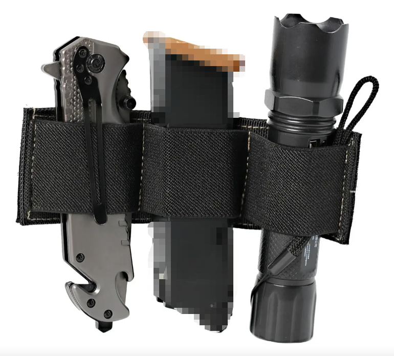 2PCS Triple Mag para Cargadores de Pistola con Molle Rubber surface bonding