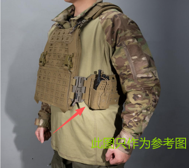 Tactical Molle Pouch Radio Holder Universal Walkie Talkie Holder Adjustable Storage Rifle Magazine Bag Tactical Radio Pouch - Image 3