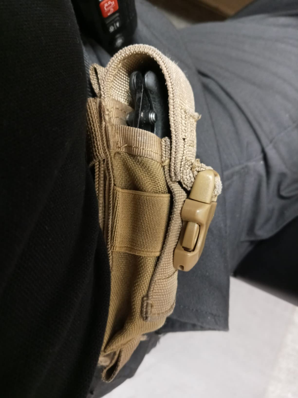 Tactical Single Sheath Holster Utility Tool Holder Case Horizontal Vertical Pistol Mag Pouch