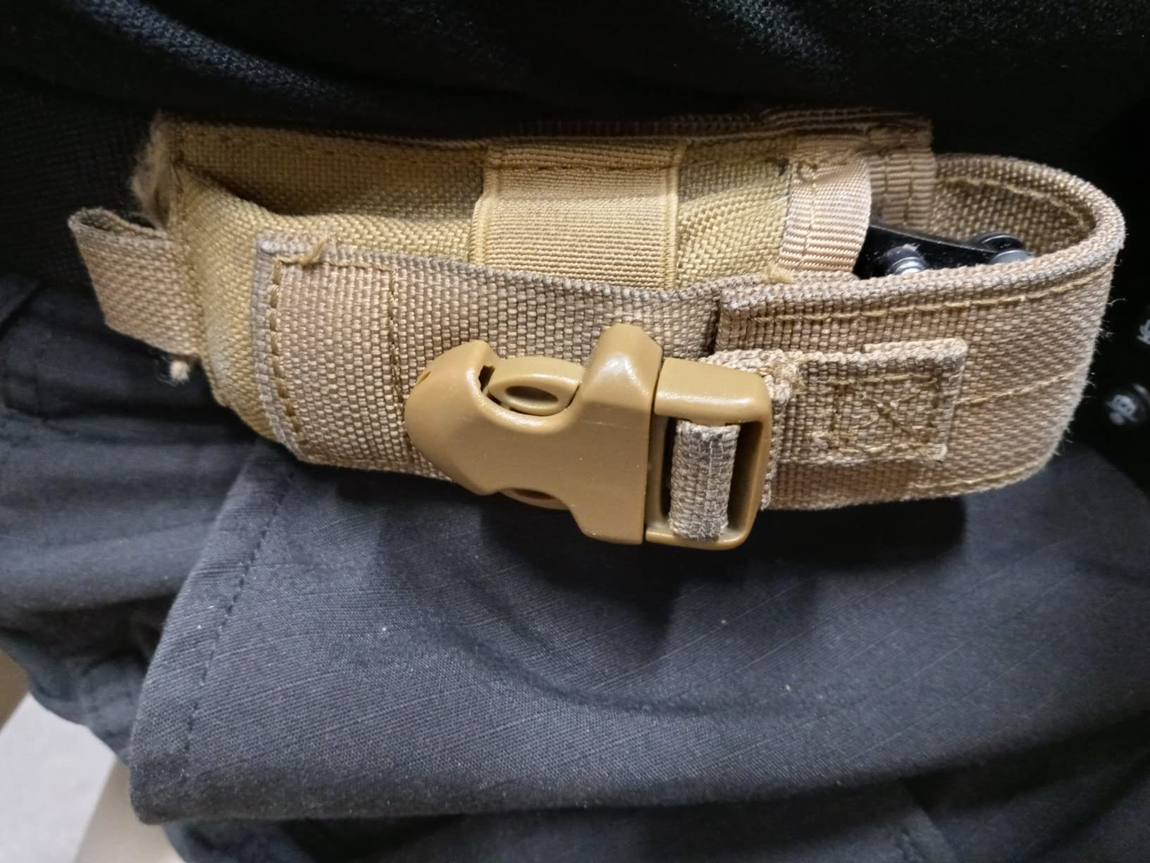 Tactical Single Sheath Holster Utility Tool Holder Case Horizontal Vertical Pistol Mag Pouch - Image 3