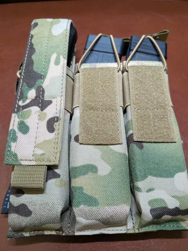 Open-Top Triple 9mm SMG Magazine Pouch