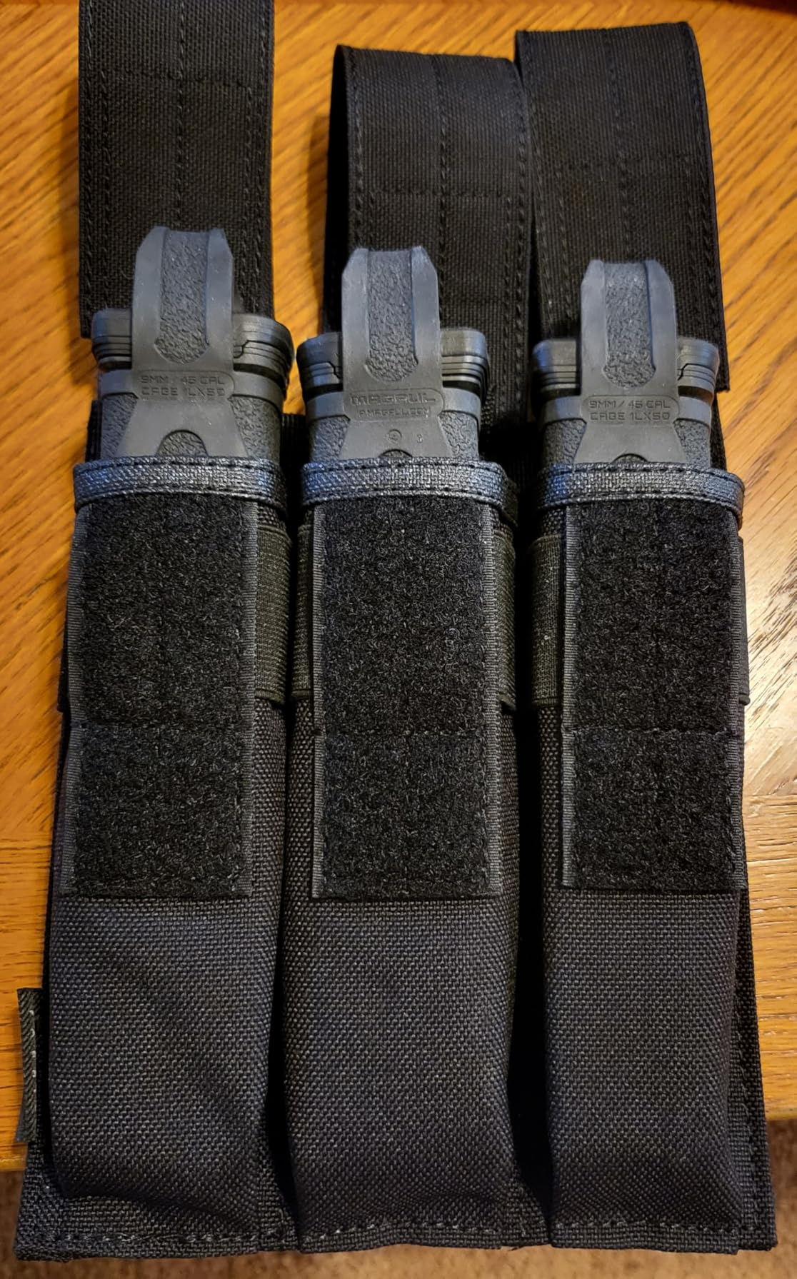 Open Top Triple Kriss 9mm Mag Pouch Tactical Molle MP5 MP7 MP9 Magazine Pouch - Image 2
