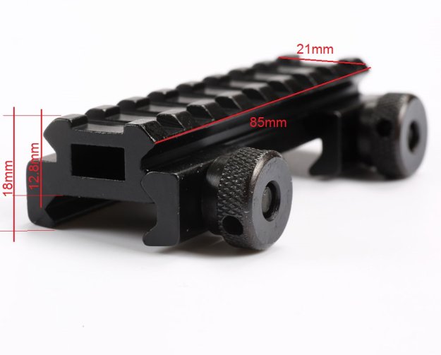 20mm Scope Mount Base Aluminum Low Profile Picatinny Rail for Hunting Optics Scope Sight Adapter